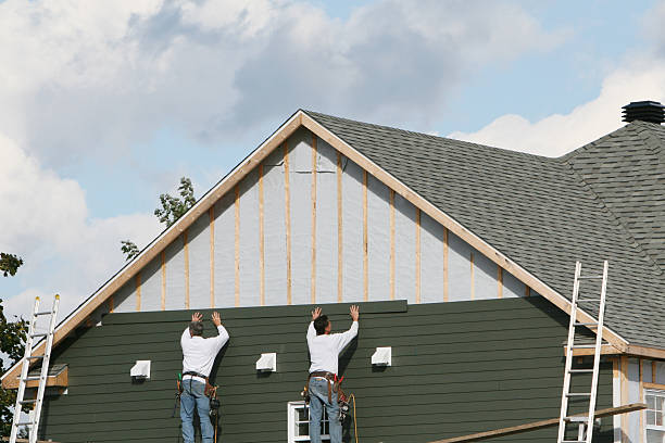 Professional Emergency Siding Repair technician working in Collettsville, NC